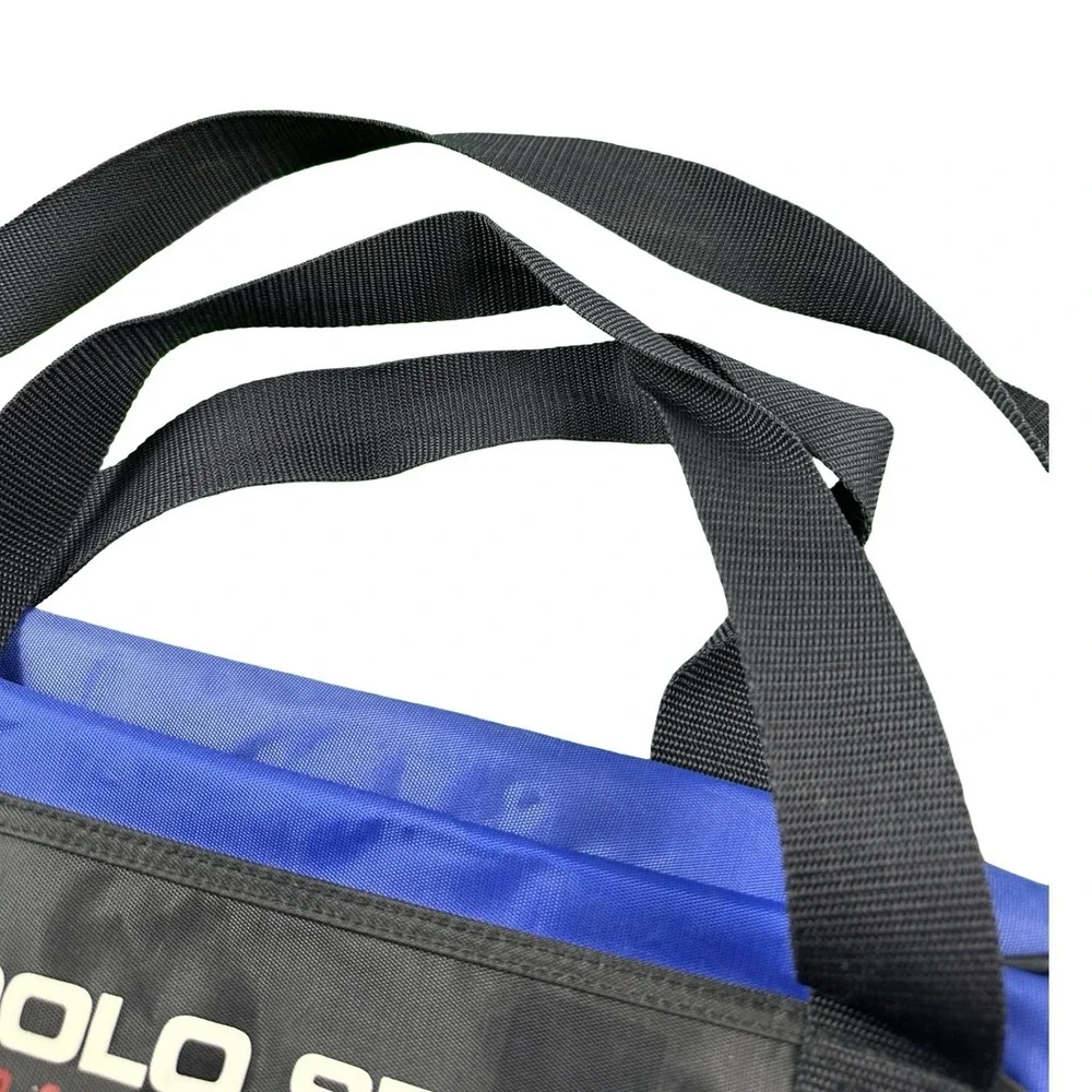 Polo Sport Ralph Lauren Vintage Duffle Bag Blue Nylon Travel Gym Bag 25x12